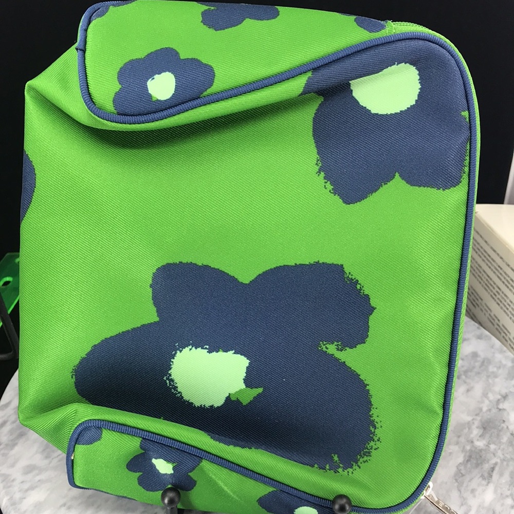 Kate spade x clinique cosmetic pouch Travel Blue Green - Picture 3 of 6